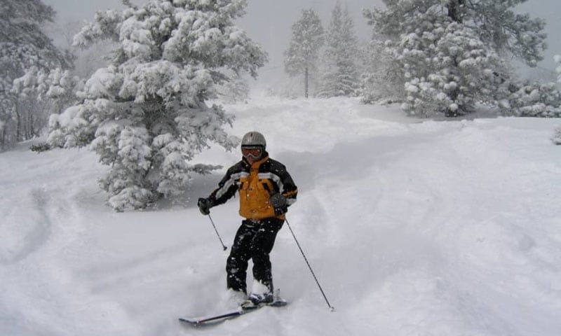 Skiing Campfire Cabins